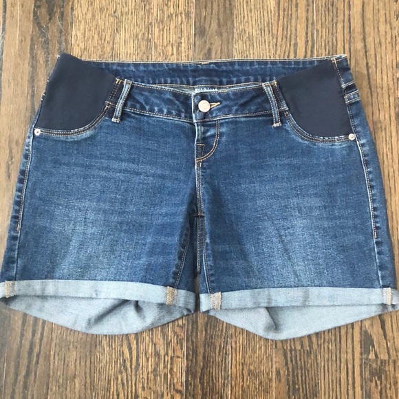 old navy maternity jean shorts